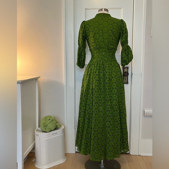 Cult Gaia Willow Eyelet Maxi Dress - Green - Picture 3 of 6